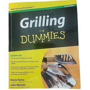 Grilling For Dummies Paperback Cookbook BBQ Guide VERY GOOD ISBN 9780764550768